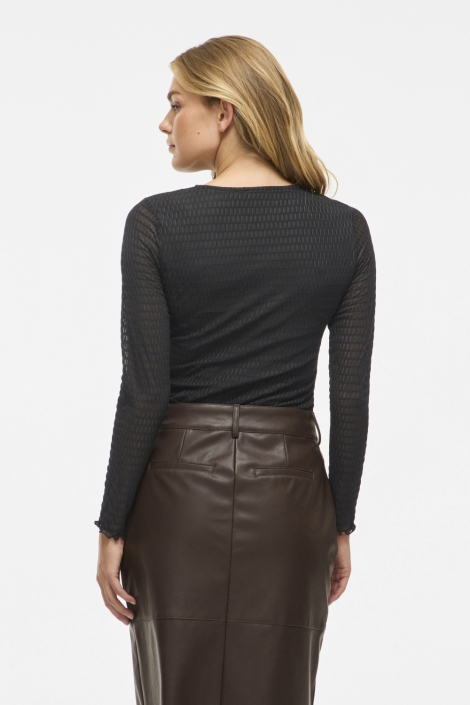 Vila vilarine o-neck l/s top - noos